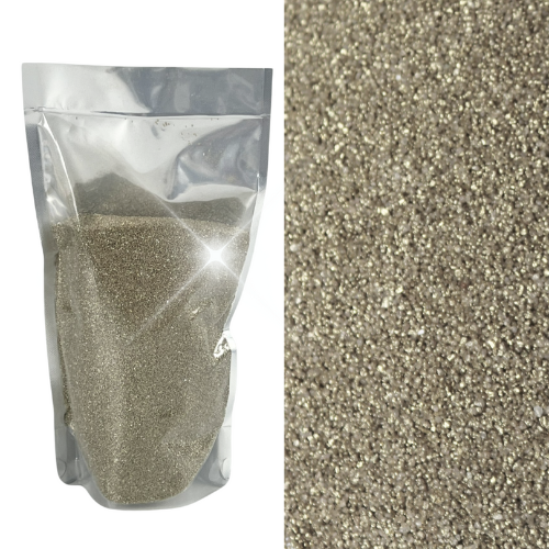 Metallic gold sand granules