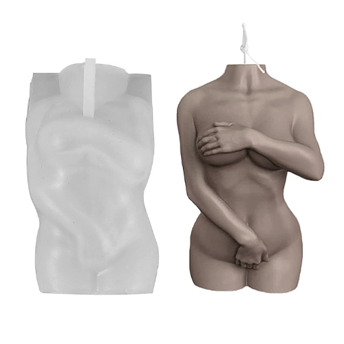 Woman body shaped silicone mould for DIY crafts